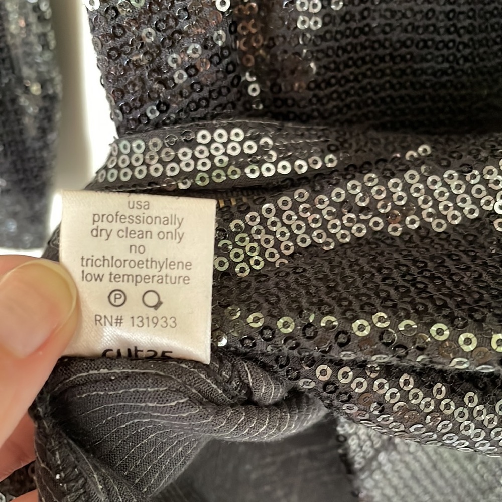 Cut25 by Yigal Azrouel Sequin Camo Long Sleeve Mini Dress - Picture 13 of 13